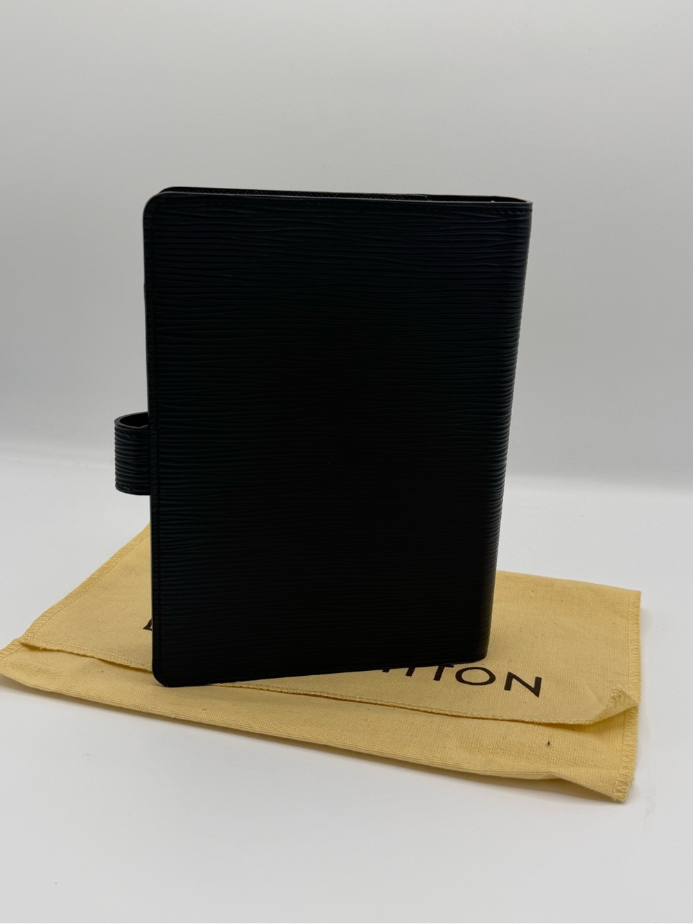 Louis Vuitton Agenda MM (Medium Ring) Ridge Noir Black Epi Leather - Picture 4 of 5